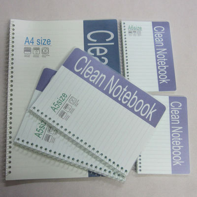 A5 Cleanroom Notebook - Lint-Free, 50 Pages, PVC Spiral Bound, Custom Logo Printing (Industrial Use)