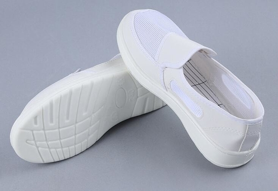 220mm PU Three Sides Breathable Cleanroom Anti Static Shoe