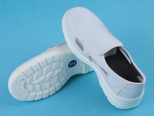 290mm Esd Static Dissipative Shoes Breathable Four Mesh Side Open