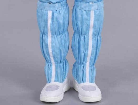 Size 34-50 Cleanroom Accessories , Anti Static Work Boots With PVC Outsole