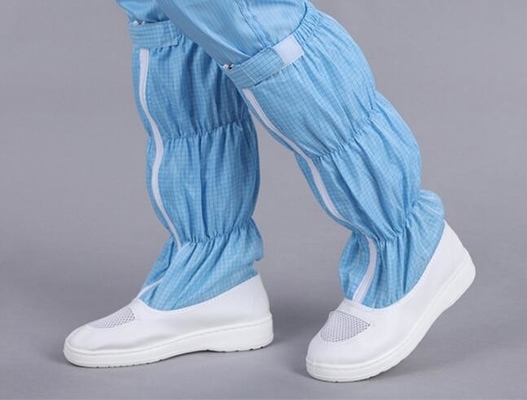 Size 34-50 Cleanroom Accessories , Anti Static Work Boots With PVC Outsole