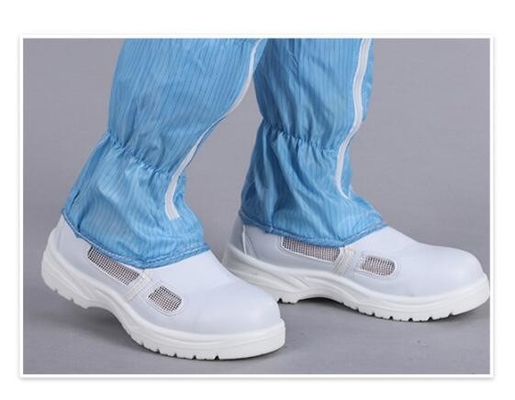 Blue Dustproof Pvc Sole Static Dissipative Safety Shoes   PU Material