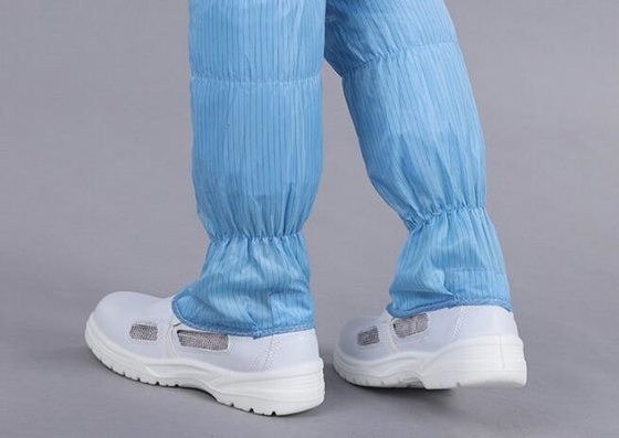 Blue Dustproof Pvc Sole Static Dissipative Safety Shoes   PU Material