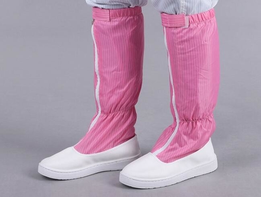 SPU Leather Sole cleanroom safety shoes Dust Free For Working