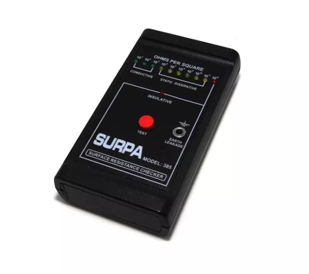 Portable ASTM D-257 Anti Static Accessories ESD 90%RH 9V Surface Resistance Tester