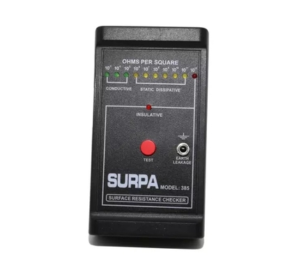 Portable ASTM D-257 Anti Static Accessories ESD 90%RH 9V Surface Resistance Tester