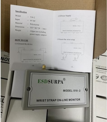 1.8W Anti Static Accessories , SURPA 518-2 ESD Wrist Strap Monitor