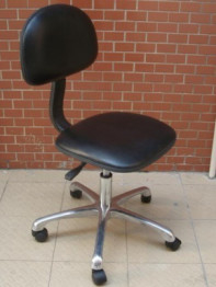 PU Leather Ergonomic Laboratory Stools 510-700mm Lift Range