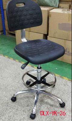 Black Safe ESD Stool Chair 10E6-10E9 With 201 Stainless steel Footring
