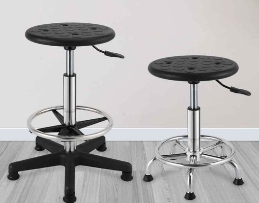 Anti Static Esd Lab Chairs Black wear resistant Adjustable PU Foam