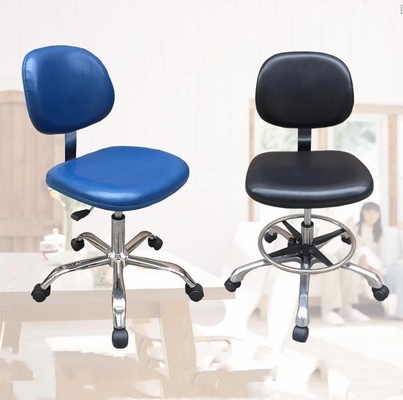 Comfortable Sturdy PU Leather ESD Office Chair With Adjustable Height