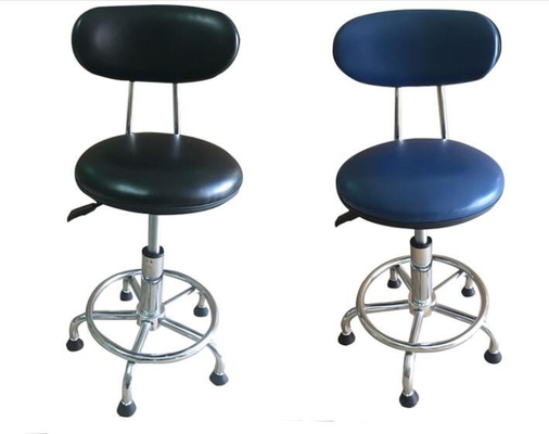 Laboratory Anti Static Office Chair , PU Work Stool With Wheels