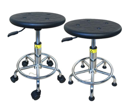 Laboratory Cleanroom ESD Stool Chair 33.5cm Seat Height Control