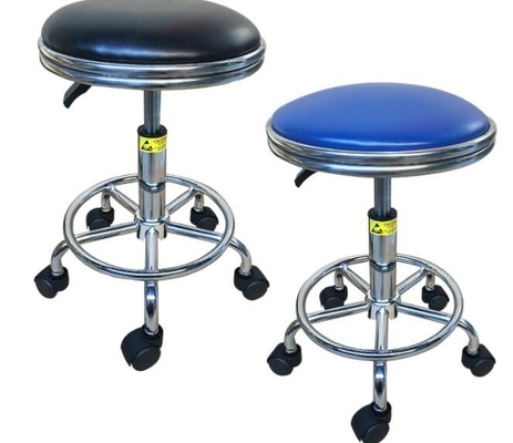 Adjustable height ESD Stool Chair , PU Anti Static Lab Chair