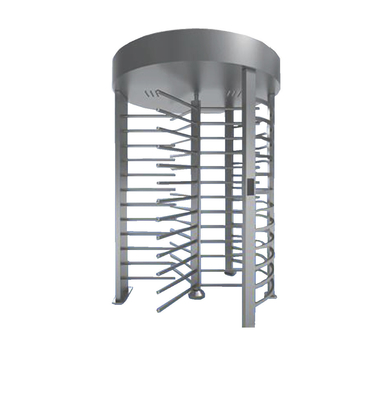 Rotary Safe Entry Turnstile , Full Height Turnstile With Fingerprint / QR Code Scan