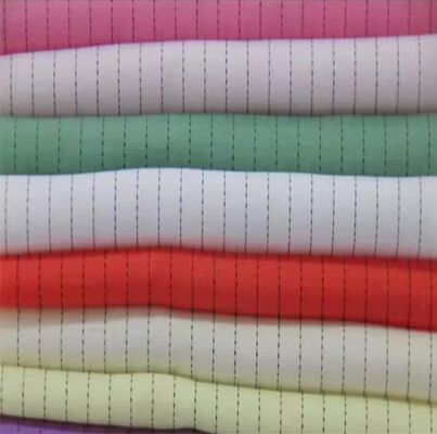 Multi-spec ESD antistatic fabrics available in twill, stripe and grid styles.