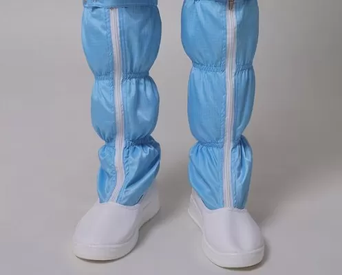 Antistatic Long Leg Boots Clean Room Shoes Pu Leather Size 35-50