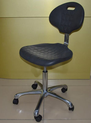 Ergonomic ESD Stool Chair Anti Static Black Conductive For Office