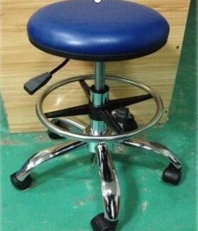 PU Leather Foam ESD Stool Chair , Ergonomic Task Stool For Electronics
